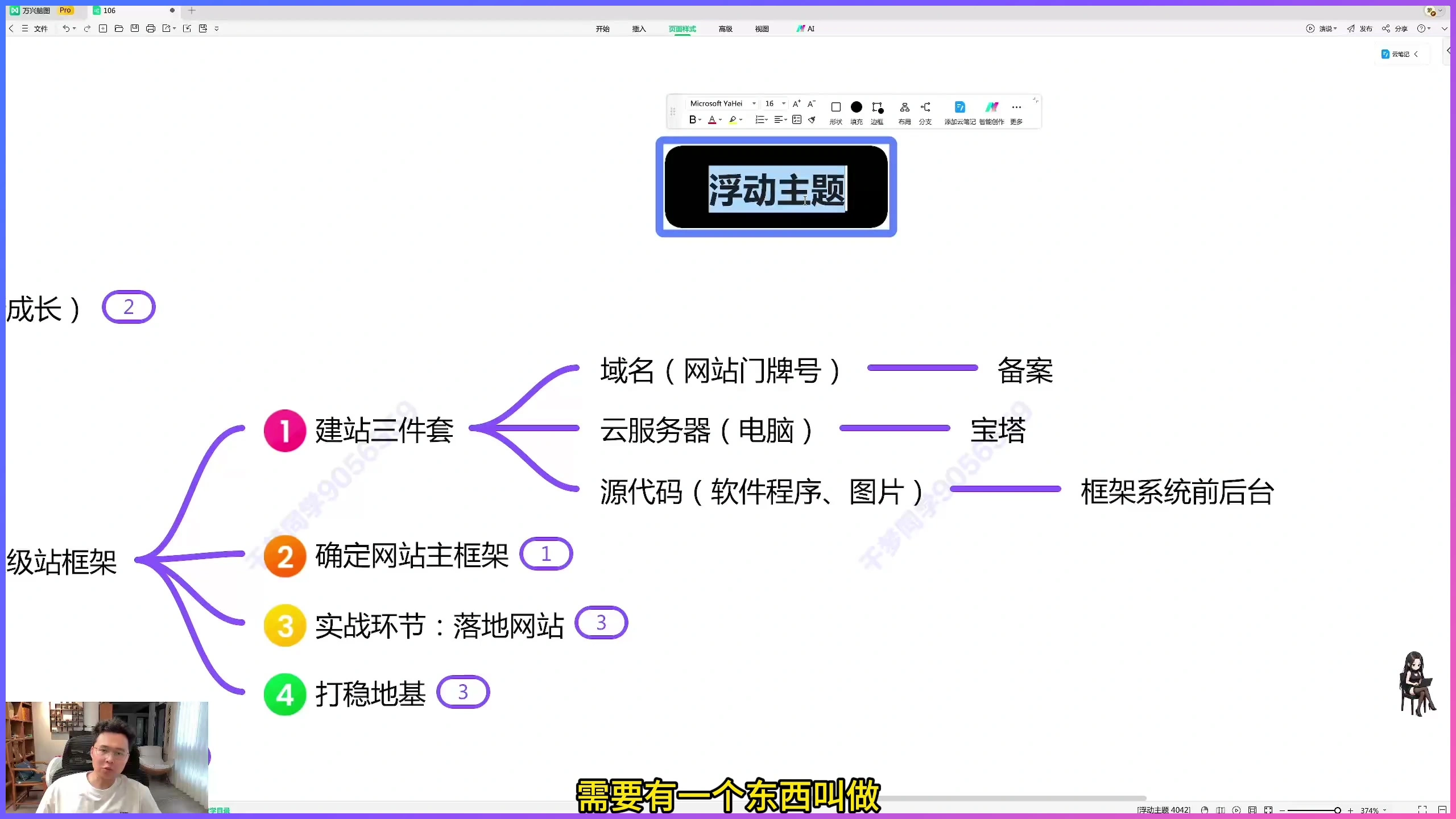 轻量应用服务器和云服务器有什么区别?个人建站怎么选插图1 课程中讲解云服务器在建站三件套中的作用