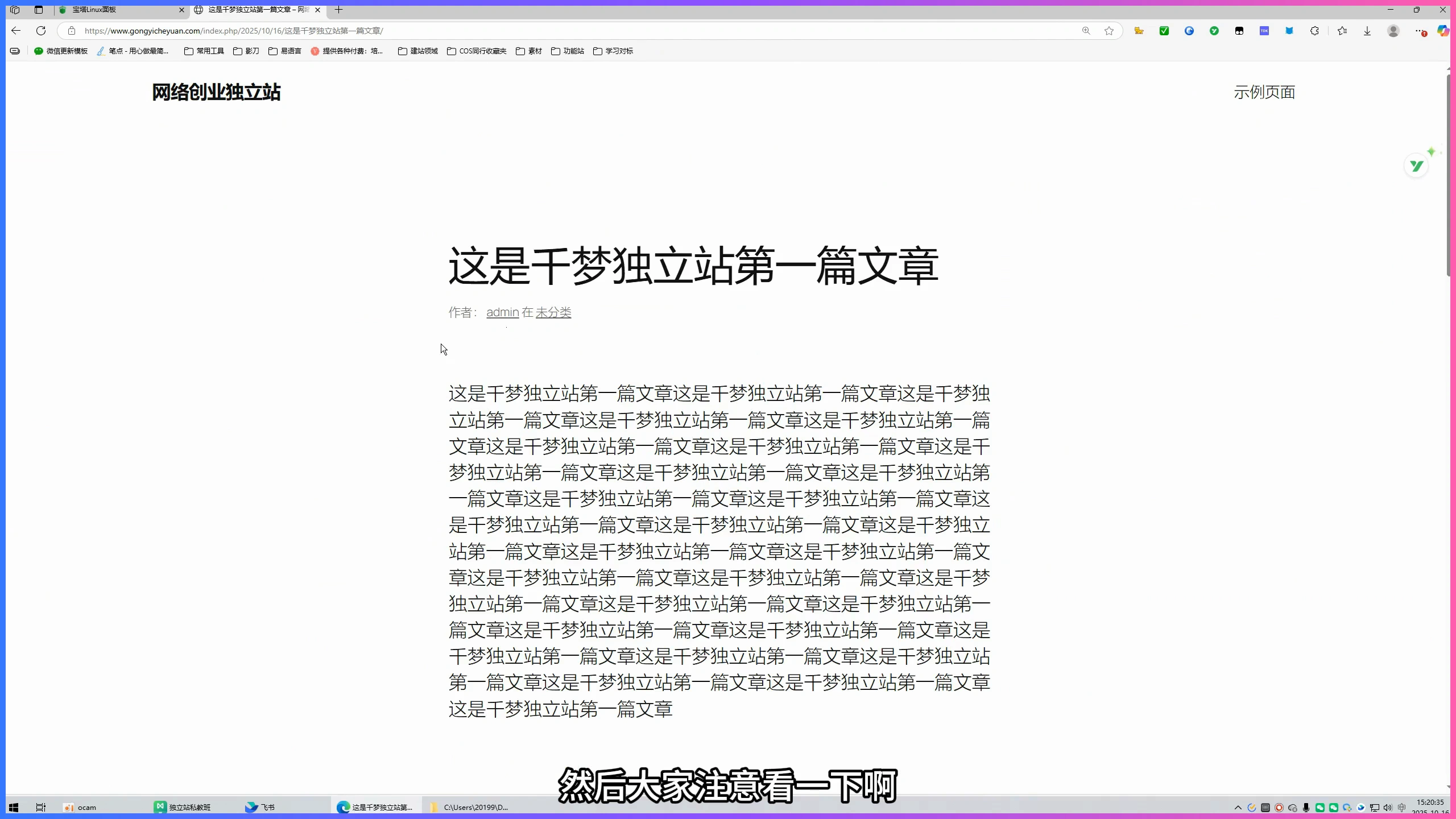 网站备份应该备份哪些内容?文件、数据库和恢复顺序插图2 网站恢复后检查后台数据完整性的课程画面